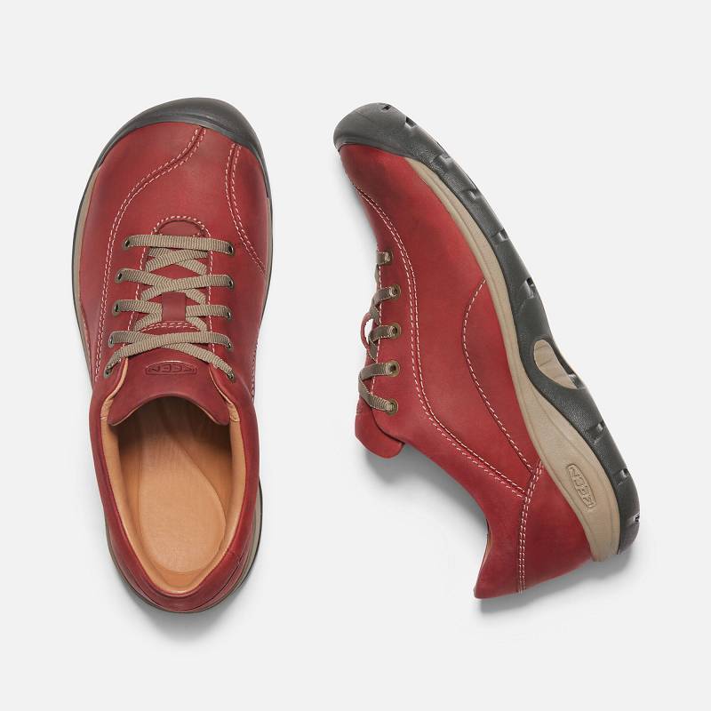 Keen Presidio II Turnschuhe Damen DE-01659 Red Dahlia/Brindle - Keen Damenschuhe Rot